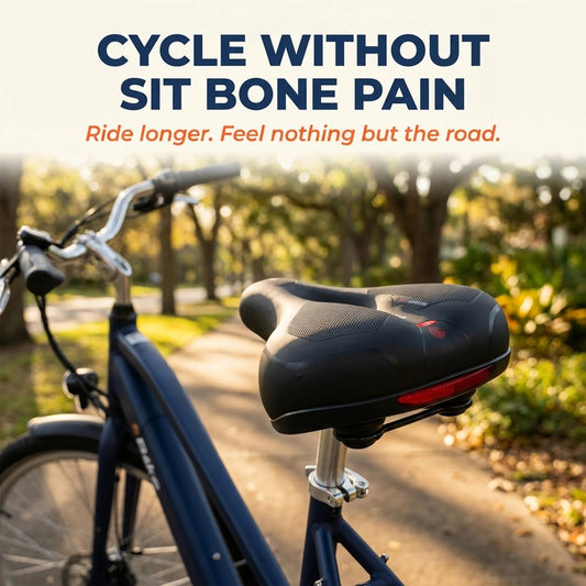 100% Gel Bike Saddle - Comfort